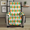 Argyle St Patrick's Day Print Pattern Armchair Protector-grizzshop