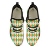 Argyle St Patrick's Day Print Pattern Black Athletic Shoes-grizzshop