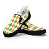 Argyle St Patrick's Day Print Pattern Black Slip On Shoes-grizzshop