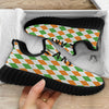 Argyle St Patrick's Day Print Pattern Black Walking Shoes-grizzshop