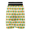 Argyle St Patrick's Day Print Pattern Boxing Shorts-grizzshop