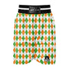 Argyle St Patrick's Day Print Pattern Boxing Shorts-grizzshop