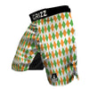 Argyle St Patrick's Day Print Pattern MMA Shorts-grizzshop