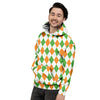 Argyle St Patrick's Day Print Pattern Men's Hoodie-grizzshop