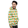 Argyle St Patrick's Day Print Pattern Men's Hoodie-grizzshop