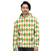 Argyle St Patrick's Day Print Pattern Men's Hoodie-grizzshop