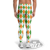 Argyle St Patrick's Day Print Pattern Men's Leggings-grizzshop