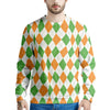 Argyle St Patrick's Day Print Pattern Men's Sweatshirt-grizzshop