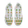 Argyle St Patrick's Day Print Pattern White Gym Shoes-grizzshop