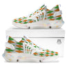 Argyle St Patrick's Day Print Pattern White Gym Shoes-grizzshop