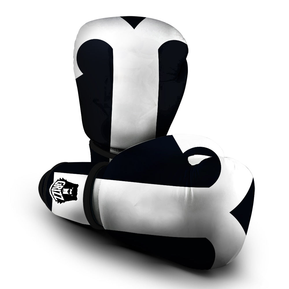 Aries Sign White And Black Print Boxing Gloves-grizzshop