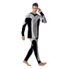 Aries Sign White And Black Print Men's Pajamas-grizzshop