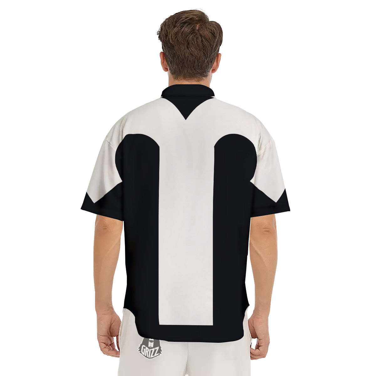 Aries Sign White And Black Print Men's Short Sleeve Shirts-grizzshop