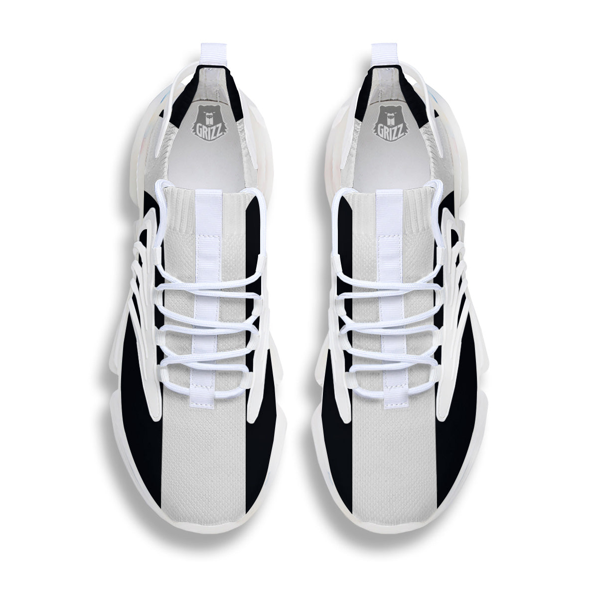 Aries Sign White And Black Print White Gym Shoes-grizzshop