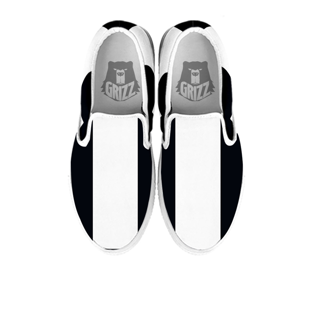 Aries Sign White And Black Print White Slip On Shoes-grizzshop
