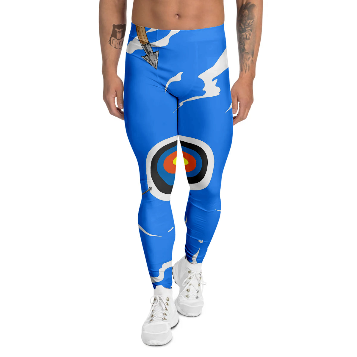 Arrows Are Casting At The Target Print Men's Leggings-grizzshop