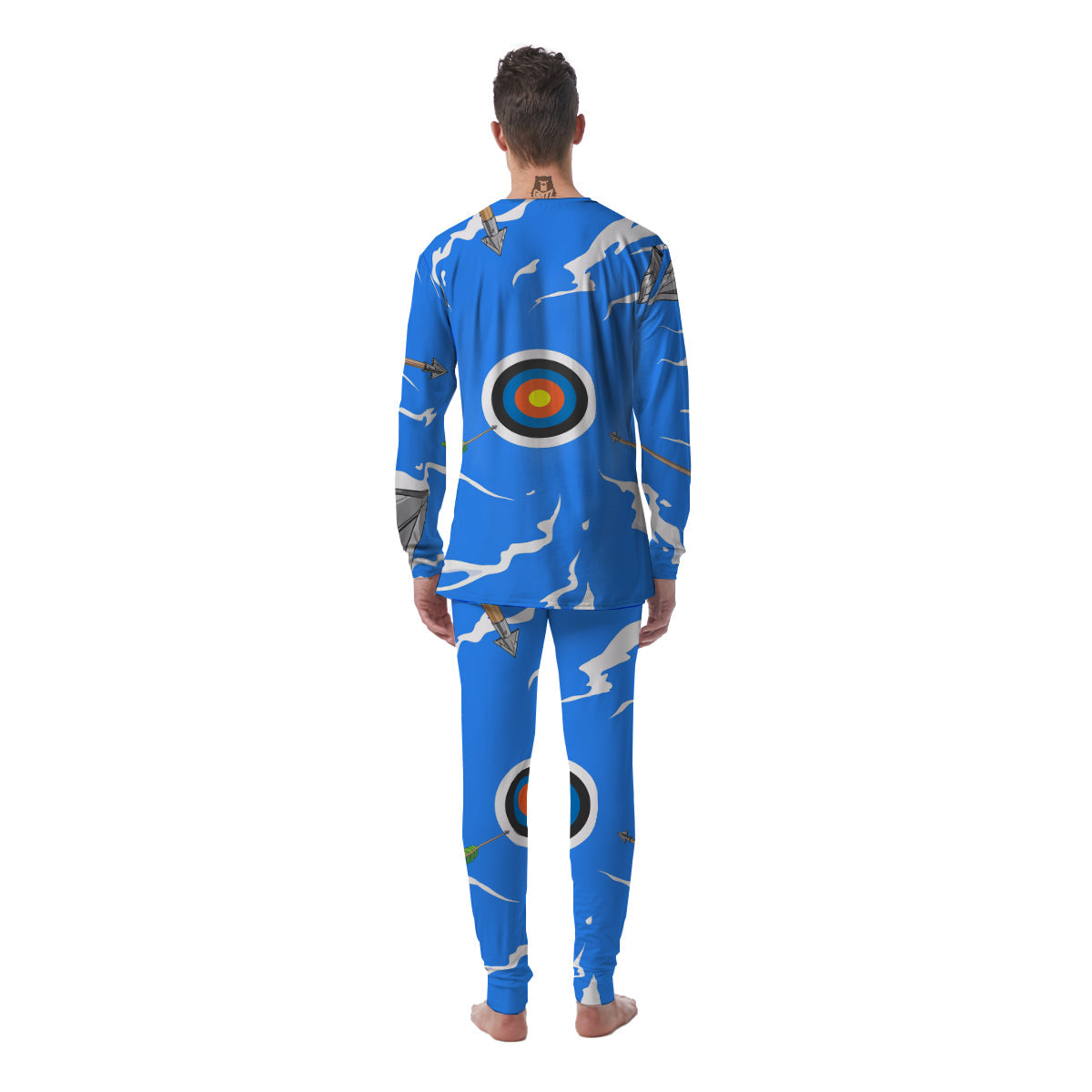 Arrows Are Casting At The Target Print Men's Pajamas-grizzshop