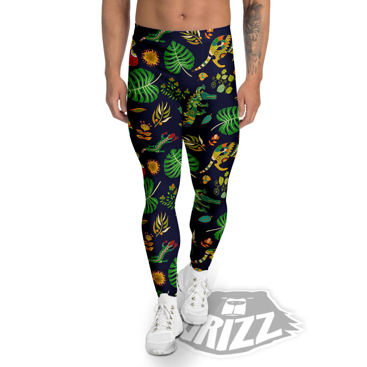 Art Australian Aboriginal Print Men's Leggings-grizzshop