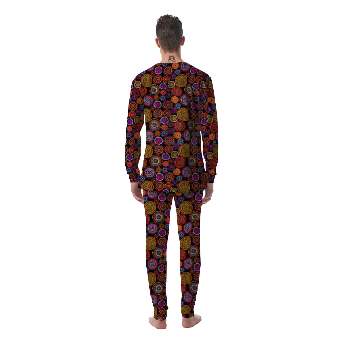 Art Australian Aboriginal Print Pattern Men's Pajamas-grizzshop