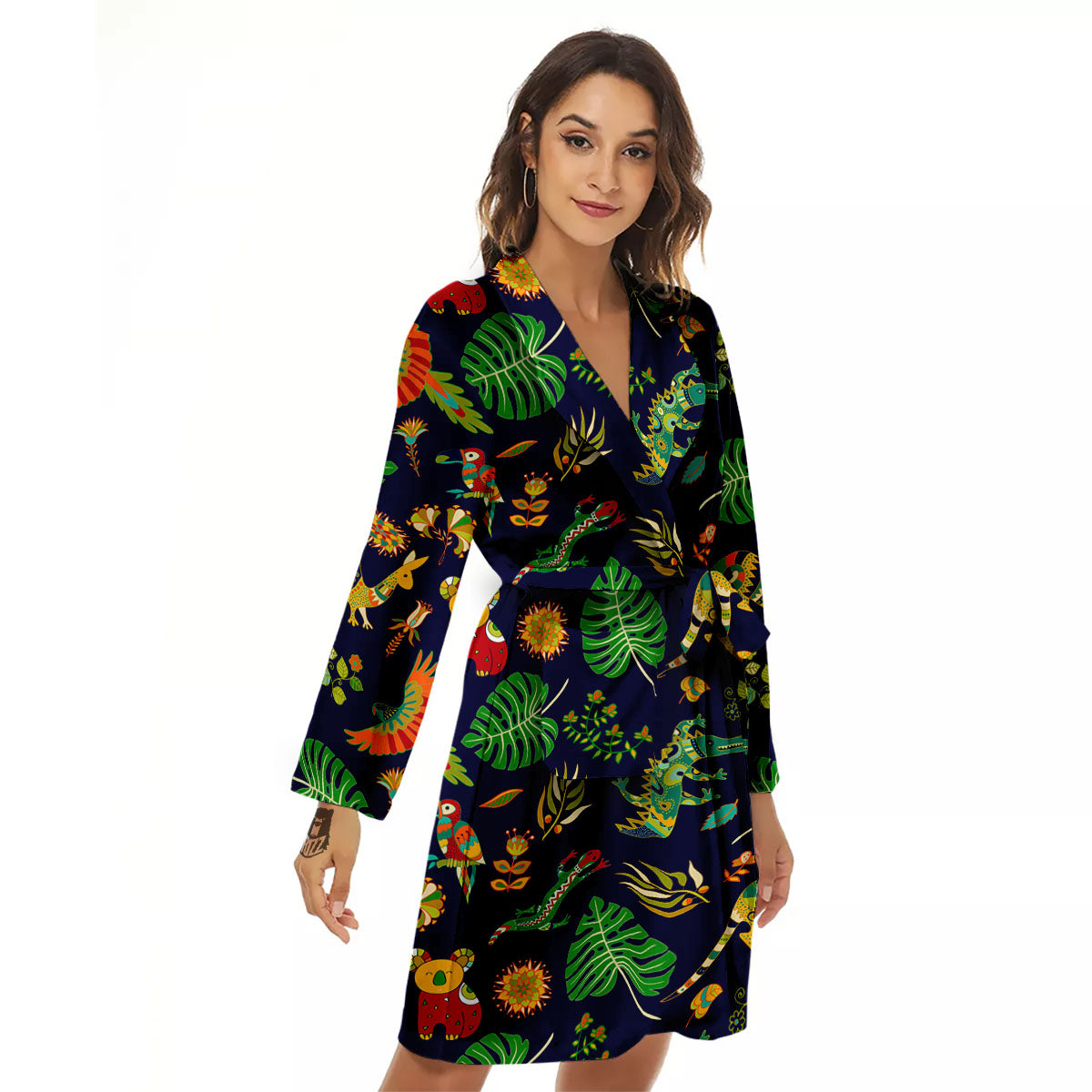 Art Australian Aboriginal Print Women's Robe-grizzshop