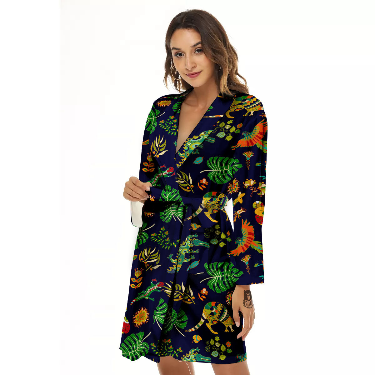 Art Australian Aboriginal Print Women's Robe-grizzshop