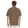 Art Dot Aboriginal Print Pattern Men's Short Sleeve Shirts-grizzshop