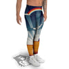 Art Style Hippie 1960s Print Men's Leggings-grizzshop