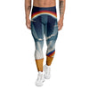 Art Style Hippie 1960s Print Men's Leggings-grizzshop