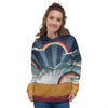 Art Style Hippie 1960s Print Women's Hoodie-grizzshop