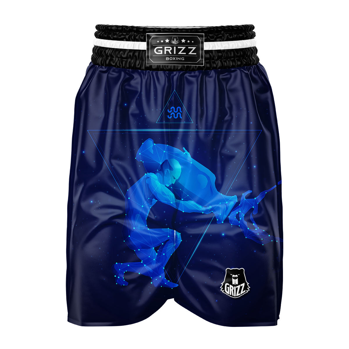 Astrological And Aquarius Signs Print Boxing Shorts-grizzshop
