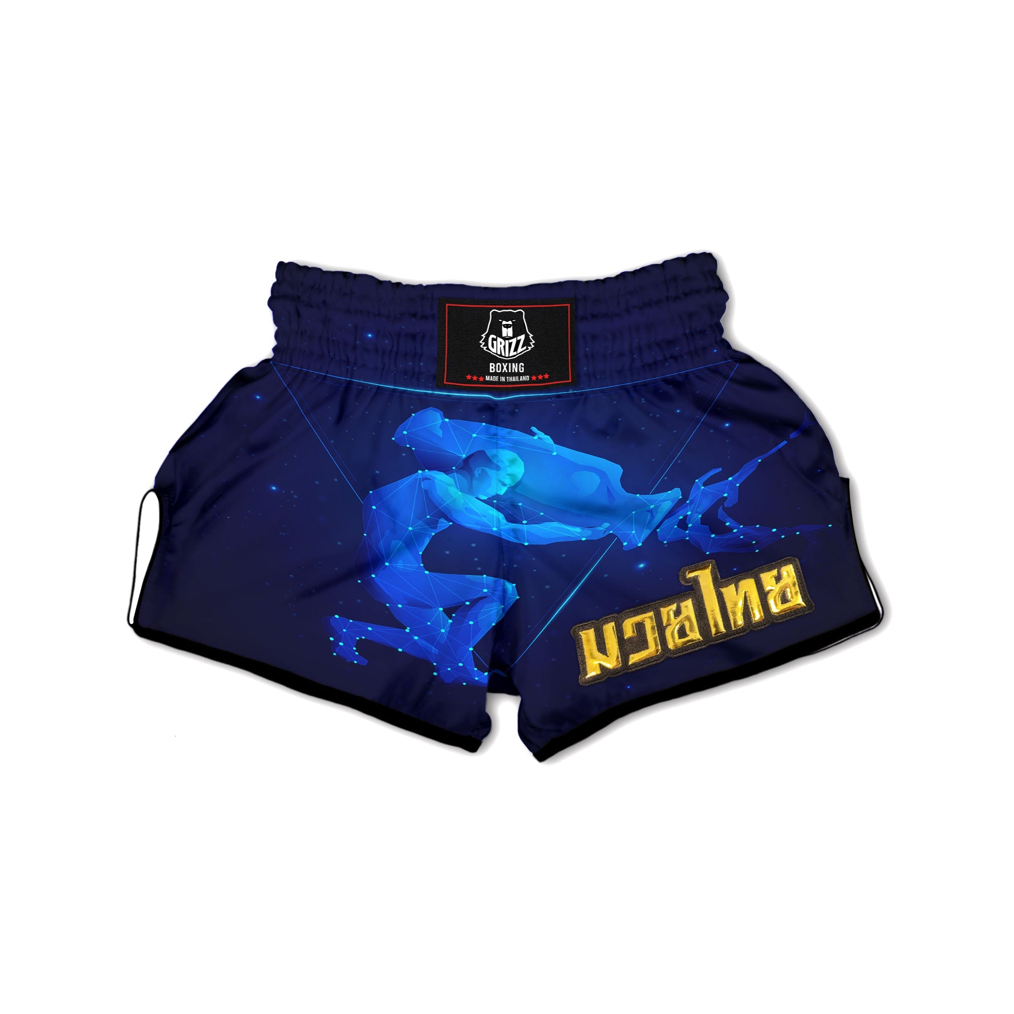 Astrological And Aquarius Signs Print Muay Thai Boxing Shorts-grizzshop