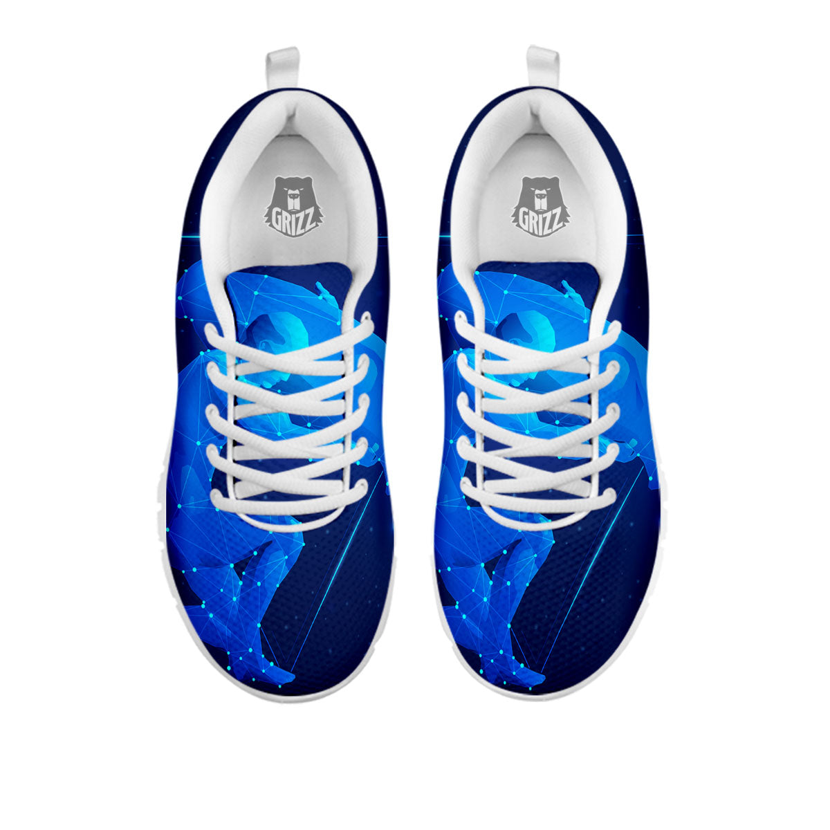 Astrological And Aquarius Signs Print White Sneaker-grizzshop