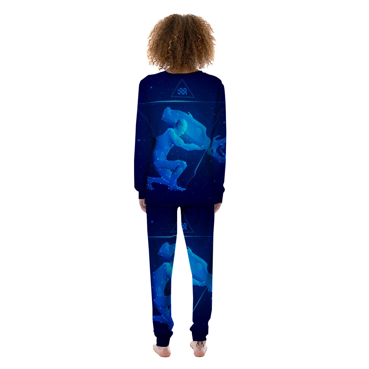 Astrological And Aquarius Signs Print Women's Pajamas-grizzshop