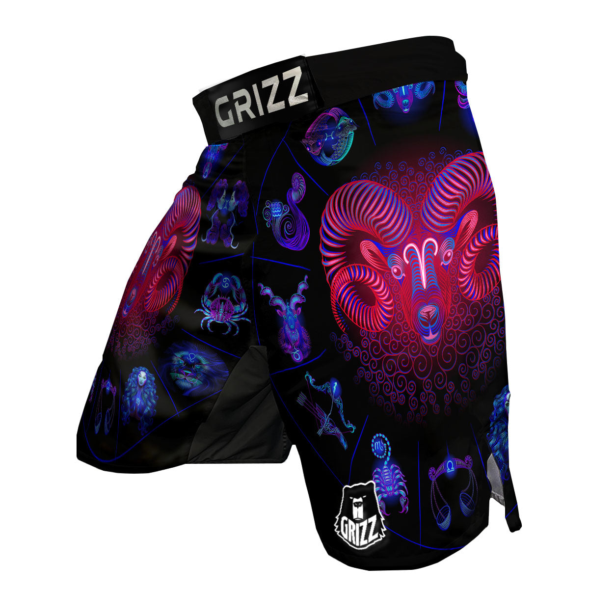 Astrological And Aries Signs Print MMA Shorts-grizzshop