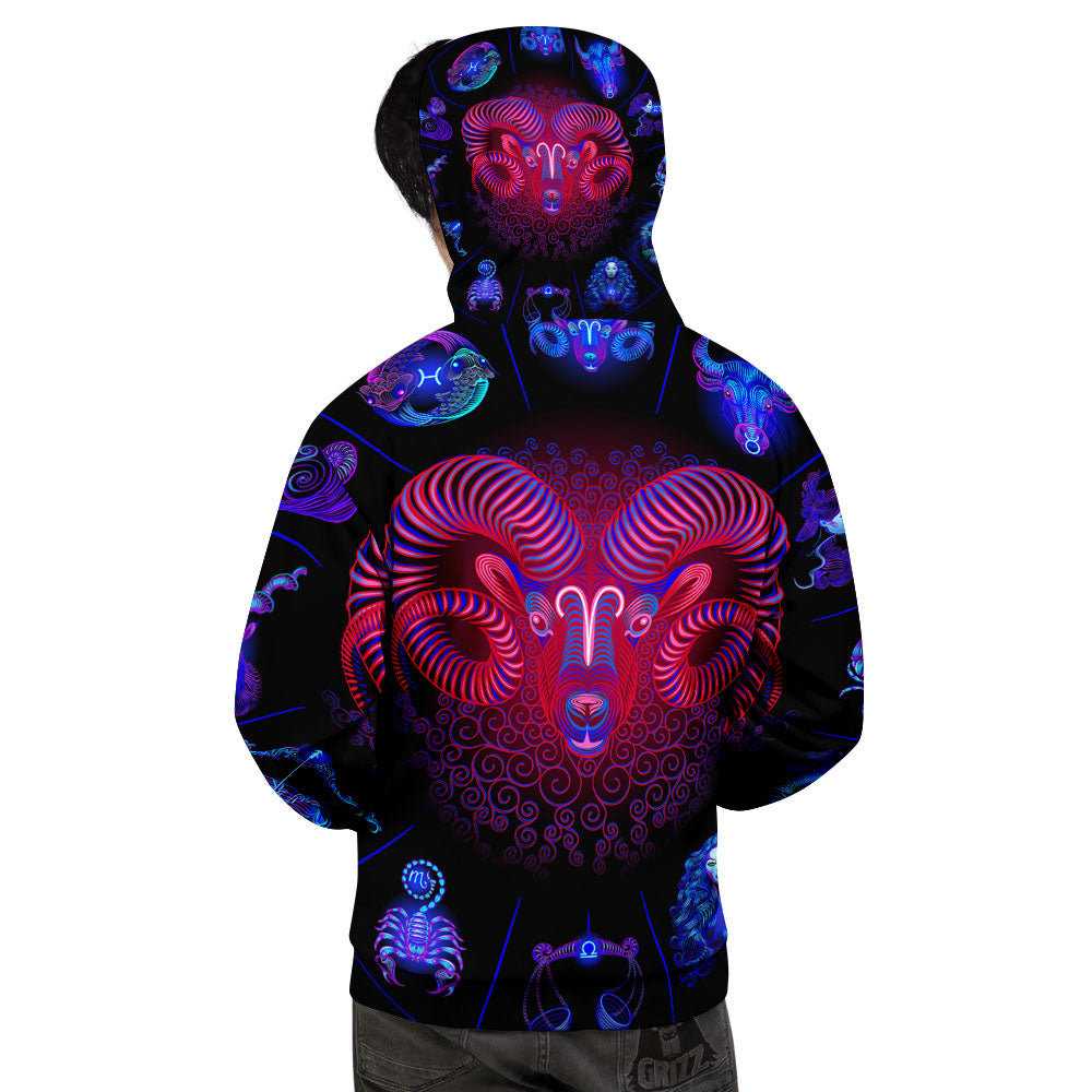 Astrological And Aries Signs Print Men's Hoodie-grizzshop