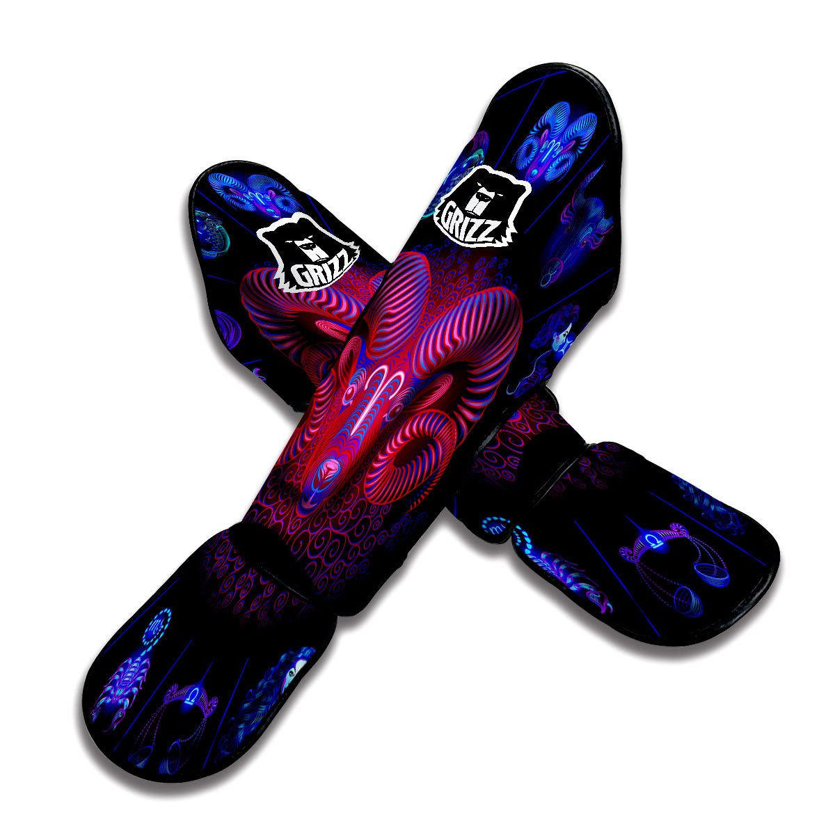 Astrological And Aries Signs Print Muay Thai Shin Guards-grizzshop