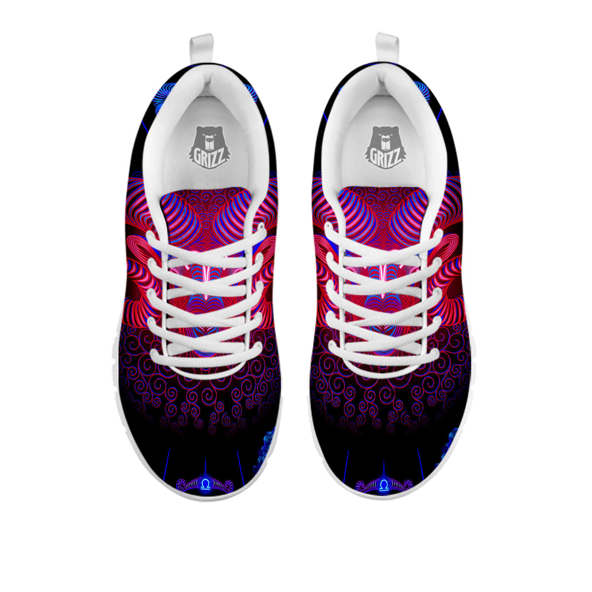 Astrological And Aries Signs Print White Sneaker-grizzshop