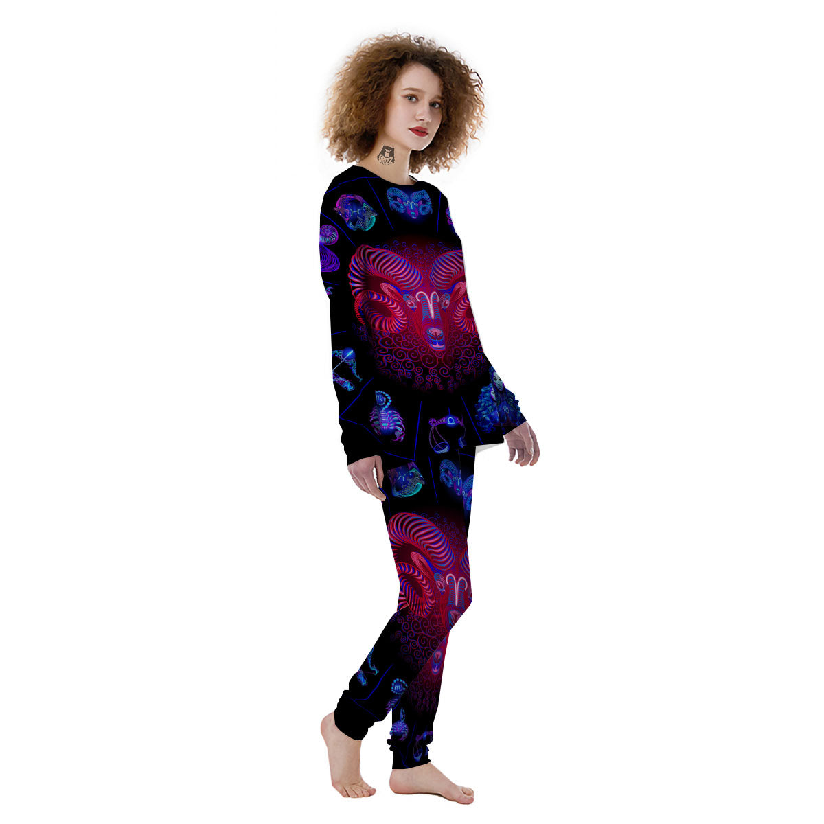 Astrological And Aries Signs Print Women's Pajamas-grizzshop