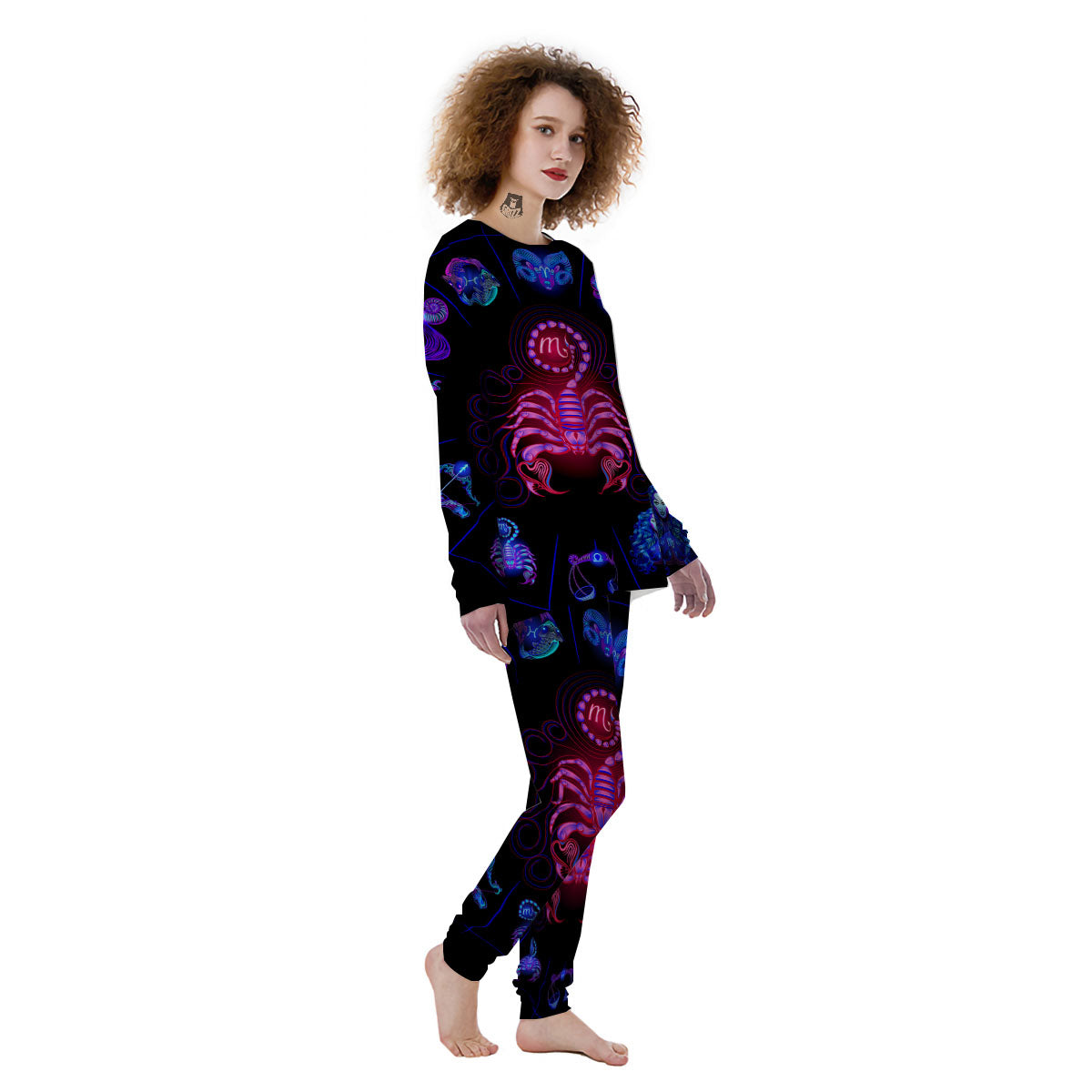 Astrological And Scorpio Signs Print Women's Pajamas-grizzshop