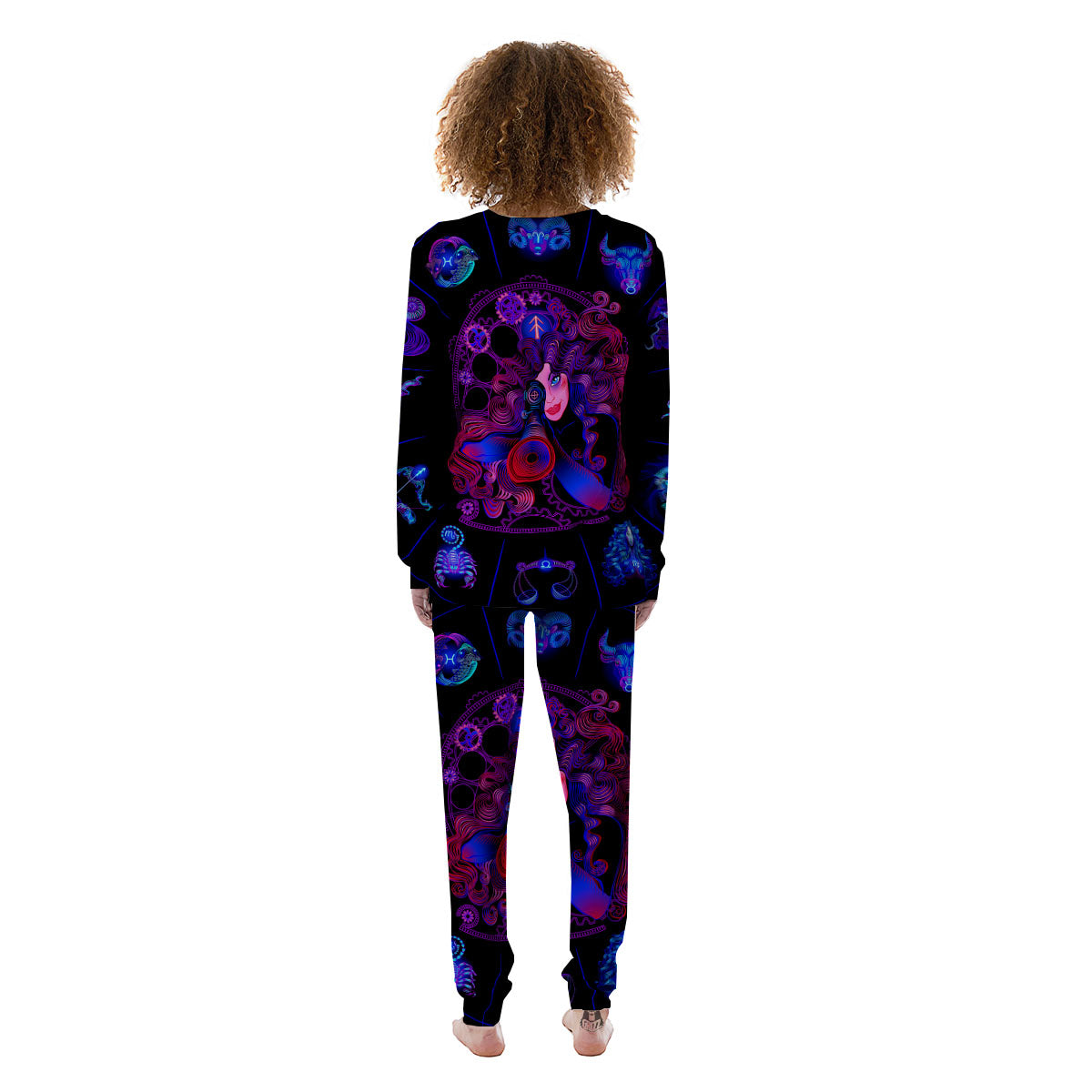 Astrological Signs And Sagittarius Print Women's Pajamas-grizzshop