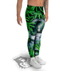 Astronaut And Alien Sci Fi Print Men's Leggings-grizzshop