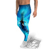 Astronaut And Female Alien Print Men's Leggings-grizzshop