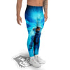 Astronaut And Female Alien Print Men's Leggings-grizzshop