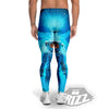 Astronaut And Female Alien Print Men's Leggings-grizzshop