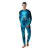 Astronaut And Female Alien Print Men's Pajamas-grizzshop