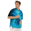 Astronaut And Female Alien Print Men's Short Sleeve Shirts-grizzshop