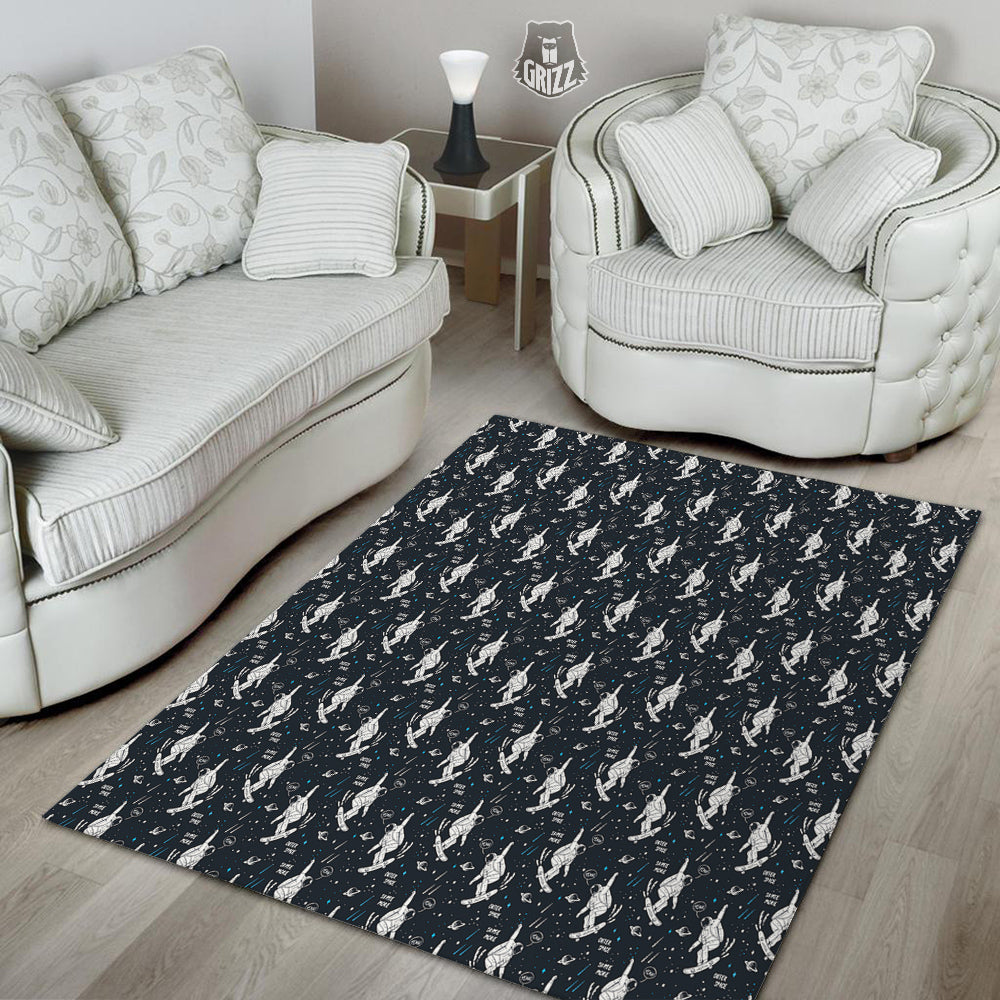 Astronaut Cute Print Pattern Floor Mat-grizzshop