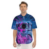 Astronaut Futuristic Print Men's Short Sleeve Shirts-grizzshop