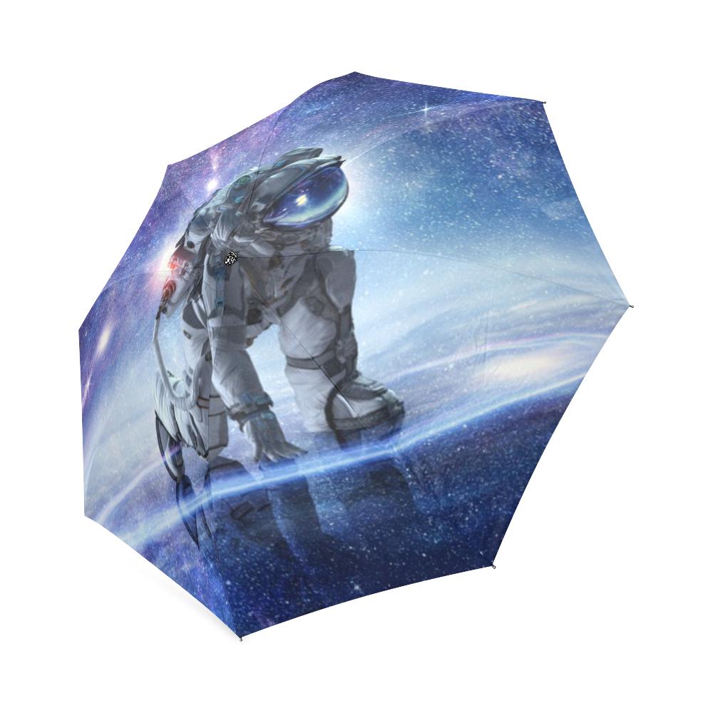 Astronaut Galaxy Space Print Foldable Umbrella-grizzshop