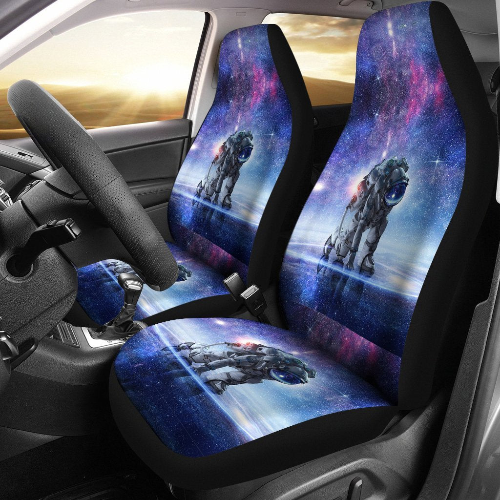 Astronaut Galaxy Space Print Universal Fit Car Seat Cover-grizzshop